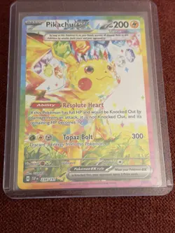 Pokemon TCG Pikachu Surging Sparks EX Card 238/191 SIR Holo NM - Image 5