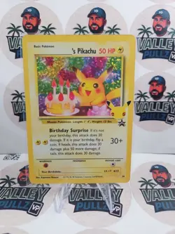 Pokemon Pikachu Celebrations Birthday Surpirse 25th Anniversary Promo Card Holo - Image 1