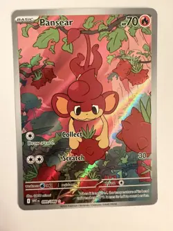 Pokemon TCG SV White Flare Pansear 099/086 Illustration Rare Card NM pack fresh - Image 1