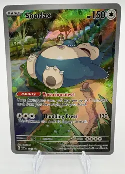 Pokemon TCG Snorlax #51 Scarlet & Violet 151 Promo Card Near Mint Condition - Image 1