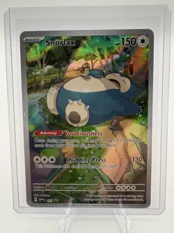 Pokemon TCG Snorlax #51 Scarlet & Violet 151 Promo Card Near Mint Condition - Image 3