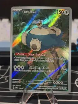 Pokemon TCG Snorlax #51 Scarlet & Violet 151 Promo Card Near Mint Condition - Image 1
