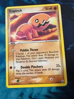Trapinch 67/92 Non-Holo EX Legend Maker Vintage Pokemon Card 2006 LP - Image 1