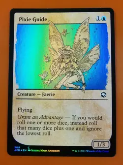 1x Pixie Guide | FOIL Showcase | Forgotten Realms | MTG Magic Cards - Image 1