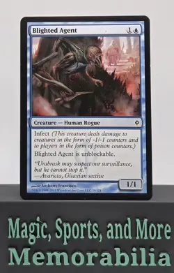 MTG Blighted Agent New Phyrexia (29/175) Common Magic The Gathering LP - Image 1