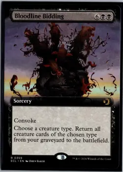 Bloodline Bidding (Extended Art) Normal R Lorwyn Eclipsed 359 NM - Image 1