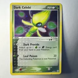 Pokemon TCG Dark Celebi Holo Rare Card Hidden Legends 4/101 LP - Image 1
