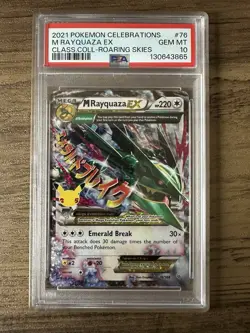 Pokemon TCG Mega M Rayquaza EX 76/108 Celebrations PSA 10! - Image 1