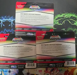 Pokemon TCG Scarlet & Violet Prismatic Evolutions Tech Sticker Pack Set Of 3 - Image 2