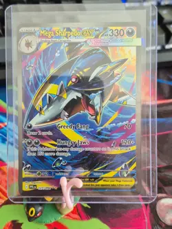 Pokemon Mega Sharpedo ex 127/094 Me02: Phantasmal Flames Holo - Image 1