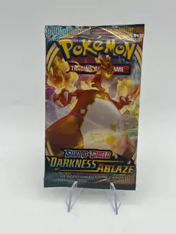 Pokemon TCG Sword & Shield Darkness Ablaze Booster Pack Art Set SEALED x4 - Image 2