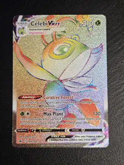 Celebi VMAX 199/198 Secret Rare SWSH06: Chilling Reign Pokemon TCG NM - Image 2