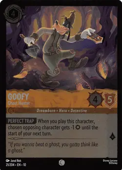 Goofy Galumphing Gumshoe Foil 24/204 Whispers in the Well Disney Lorcana - Image 1