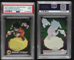 2005 Dragon Ball Wafer Cards Part 4 3D Collection Krillin Son Goku PSA 9 0q9m - Image 3