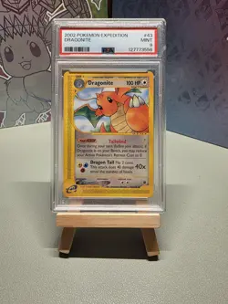 Dragonite 43/165 PSA 9 Non-Holo Pokemon TCG Expedition! - Image 1