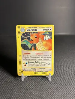 Pokemon TCG Dragonite 9/165 Expedition Base Set Holo Rare HP/DMG - Image 1