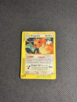 Pokemon TCG Dragonite 9/165 Expedition Base Set Holo Rare HP/DMG - Image 3