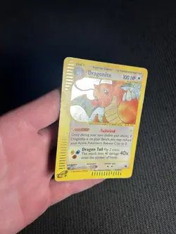 Pokemon TCG Dragonite 9/165 Expedition Base Set Holo Rare HP/DMG - Image 4