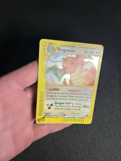 Pokemon TCG Dragonite 9/165 Expedition Base Set Holo Rare HP/DMG - Image 5