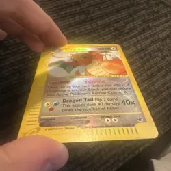 Pokemon TCG Dragonite Expedition Base Set Reverse Holo Rare Card 9/165 - Image 2