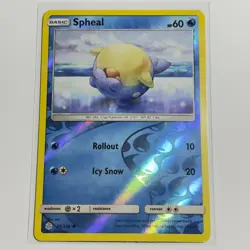 Spheal 49/236 Common Reverse Holo Card SM - Cosmic Eclipse Pokemon TCG LP - Image 1