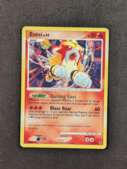 Entei #4 – Holo Rare | HP Condition | 2007 Secret Wonders Pokemon Card - Image 1