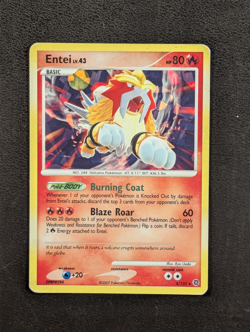 Entei #4 – Holo Rare | HP Condition | 2007 Secret Wonders Pokemon Card - Image 2