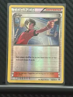 Judge 143/162 Reverse Rev Holo Uncommon XY BREAKthrough Pokemon Trainer Card - Image 1