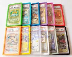 5 x Silicone Card Protectors Case Bumpers for PSA Slabs - 12 Colours Mix & Match - Image 3