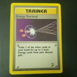 Energy Retrieval 110/130 - VINTAGE WOTC POKEMON CARD - BASE SET 2 - NM/M - Image 1