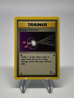 Energy Retrieval 110/130 - Uncommon - English Base Set 2 Pokemon Card - LP - Image 1