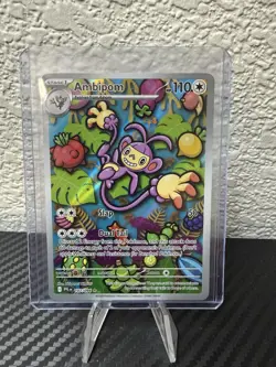 Pokemon TCG Ambipom 107/094 Phantasmal Flames Illustration Rare NM - Image 1