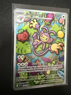 Pokemon TCG Ambipom 107/094 Phantasmal Flames Illustration Rare NM - Image 3