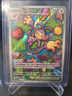 Ambipom 107/094 - Phantasmal Flames - Illustration Rare - NM - Pokemon TCG - Image 1