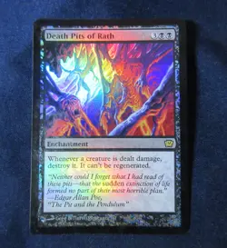 Magic the Gathering (MTG) Death Pits of Rath - 9th Edition Foil LP-MP - Image 1