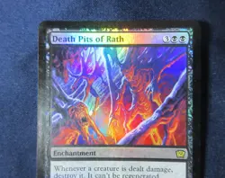Magic the Gathering (MTG) Death Pits of Rath - 9th Edition Foil LP-MP - Image 2