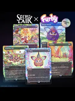 MTG Secret Lair X Furby: Doo-Ay Noo-Lah CONFETTI FOIL Edition - Image 3
