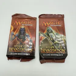 MTG Magic the Gathering Hour of Devastation Booster Pack x2 Factory Sealed 630509514243 - Image 1