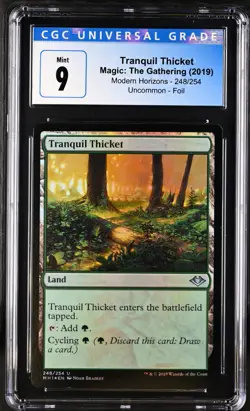 TRANQUIL THICKET Modern Horizons Foil CGC 9 Mint MTG [Nostalgium] - Image 1