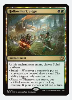Hollowmurk Siege | MTG TDM | EDH Commander Counters Draw | Rare | NEW NM - Image 1