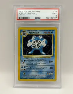 PSA 9 Poliwrath 1999 Pokemon Base Set Holo 13/102 English Mint 9 Pokemon TCG - Image 1