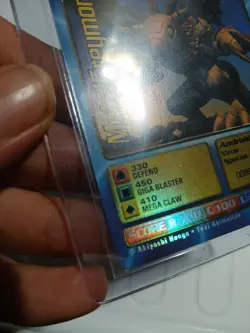 Digimon MetalGreymon DW-01 Rare Holo Card PlayStation Promo Bandai 1999 - Image 5