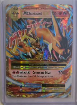2016 Pokemon XY Evolutions Mega M Charizard EX 13/108 Ultra Rare - Image 1