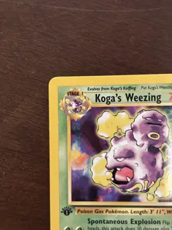 Pokemon TCG Koga's Weezing Gym Challenge 50/132 1st Edition Uncommon 70 HP - Image 5