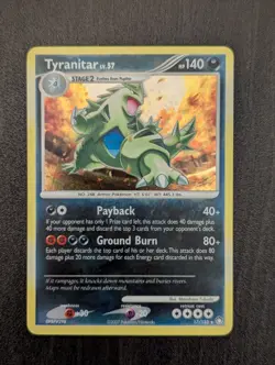 Pokemon TCG Tyranitar Holo Rare Card Mysterious Treasures 17/123 NM - Image 2