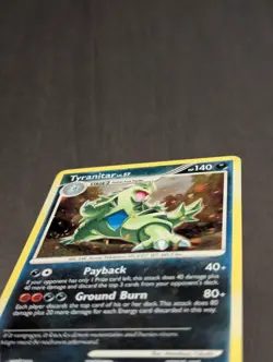 Pokemon TCG Tyranitar Holo Rare Card Mysterious Treasures 17/123 NM - Image 4