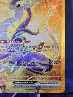 2023 Pokemon Scarlet and Violet #253 Miraidon EX HR SVI EN Hyper Rare Gold Holo - Image 4