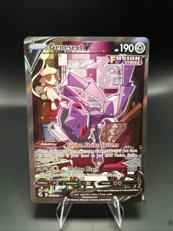 Pokemon Genesect V 255/264 Swsh08: Fusion Strike Ultra Rare Full Art Holo - Image 1