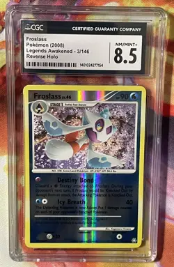 2008 Pokemon Legends Awakened #3/146 Froslass Reverse Holo CGC 8.5 NM-MT+ - Image 1