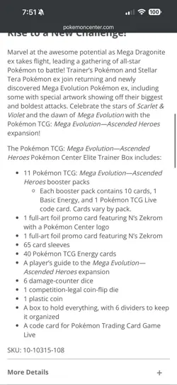 *PRESALE* Lot of 2X Pokemon TCG Ascended Heroes Pokemon Center ETB 2/20 Release - Image 5